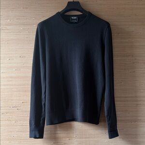 Todd Snyder Men's Black Crewneck Sweater